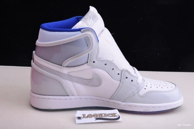 1st Kicks Shoes Air Blue CK6637-104 1 Zoom Jordan Racer Retro High White 0715